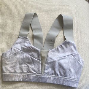 Alo Yoga Silver Sports Bra